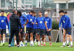 FC Barcelona Training Before Champions League Match Against Brest