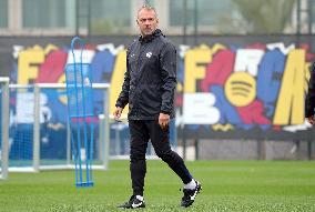 FC Barcelona Training Before Champions League Match Against Brest