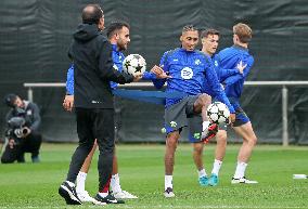 FC Barcelona Training Before Champions League Match Against Brest