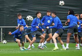 FC Barcelona Training Before Champions League Match Against Brest