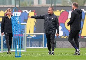 FC Barcelona Training Before Champions League Match Against Brest