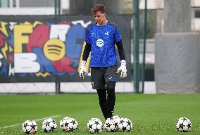 FC Barcelona Training Before Champions League Match Against Brest