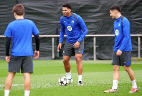 FC Barcelona Training Before Champions League Match Against Brest