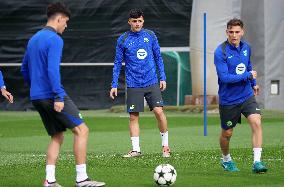 FC Barcelona Training Before Champions League Match Against Brest