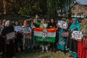 Congress Party Protest Demands Restoration Of Statehood And Constitutional Guarantees In Kashmir