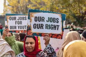 Congress Party Protest Demands Restoration Of Statehood And Constitutional Guarantees In Kashmir