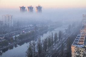 Fog over Kyiv