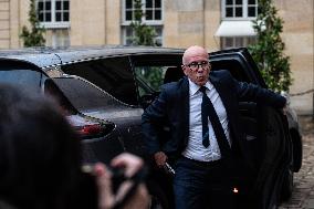 Right-wing Leader Eric Ciotti Arrives To Matignon