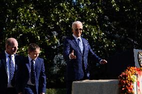 Biden Pardons the Thanksgiving Turkey - Washington