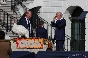 President Biden Pardons Turkeys At White House