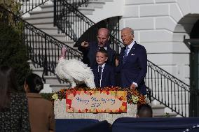 President Biden Pardons Turkeys At White House