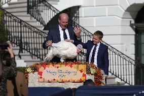 President Biden Pardons Turkeys At White House