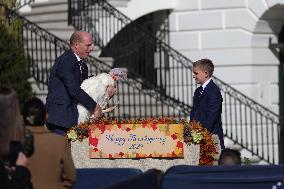 President Biden Pardons Turkeys At White House