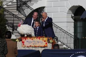 President Biden Pardons Turkeys At White House