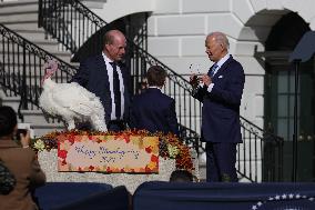 President Biden Pardons Turkeys At White House