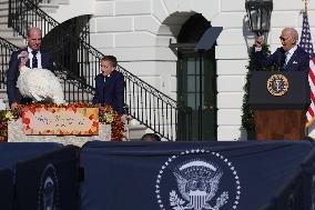 President Biden Pardons Turkeys At White House