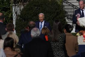 President Biden Pardons Turkeys At White House