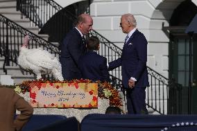 President Biden Pardons Turkeys At White House