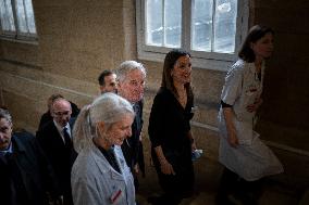 Michel Barnier Visits The House of Women of the AP-HP - Paris