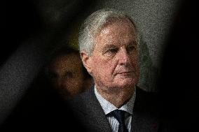 Michel Barnier Visits The House of Women of the AP-HP - Paris