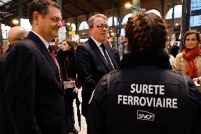 Minister of Transports at Gare du Nord - Paris