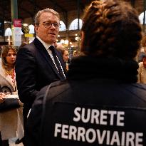 Minister of Transports at Gare du Nord - Paris