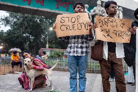 Protest Against Animal Cruelty In Dhaka