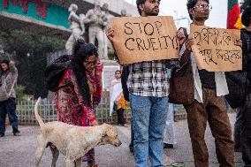 Protest Against Animal Cruelty In Dhaka