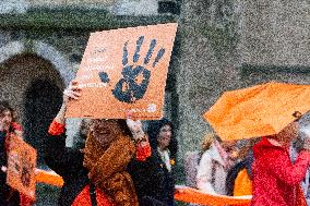 Demo And Candle Light Event For International Women's Day In Bonn