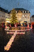 Demo And Candle Light Event For International Women's Day In Bonn