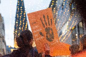 Demo And Candle Light Event For International Women's Day In Bonn