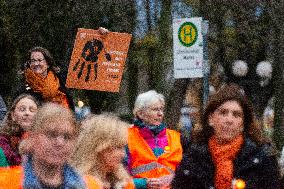 Demo And Candle Light Event For International Women's Day In Bonn