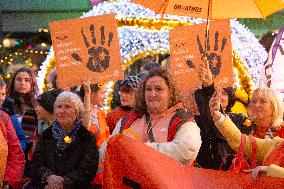 Demo And Candle Light Event For International Women's Day In Bonn