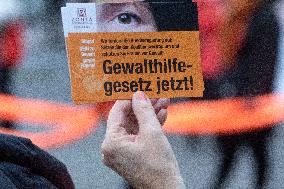 Demo And Candle Light Event For International Women's Day In Bonn