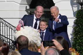 DC: President Biden hold a Pardon Turkey ceremony