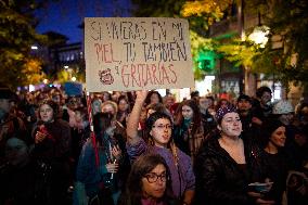 Demonstration For The Elimination Of Violence Against Women in Granada