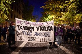 Demonstration For The Elimination Of Violence Against Women in Granada