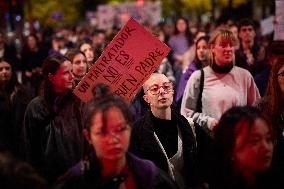 Demonstration For The Elimination Of Violence Against Women in Granada