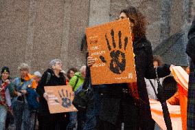 Demo And Candle Light Event For International Women's Day In Bonn