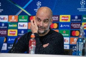 Manchester City Training Session And Press Conference - UEFA Champions League 2024/25 League Phase MD5