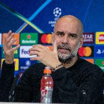 Manchester City Training Session And Press Conference - UEFA Champions League 2024/25 League Phase MD5