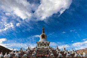 Zunsheng forest of pagodas in Daocheng