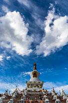 Zunsheng forest of pagodas in Daocheng