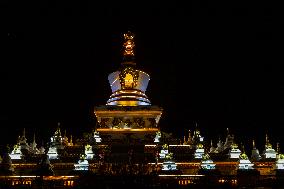 Zunsheng forest of pagodas in Daocheng