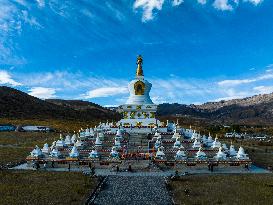 Zunsheng forest of pagodas in Daocheng