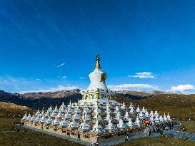 Zunsheng forest of pagodas in Daocheng