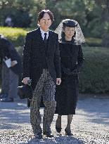 Funeral of Japan's Princess Yuriko in Tokyo