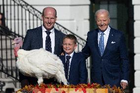 Biden Pardons The Thanksgiving Turkey - Washington