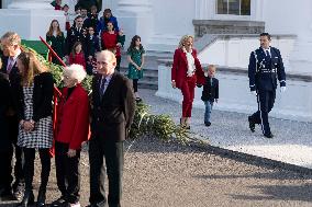 Jill Biden Receives The White House Christmas Tree - Washington