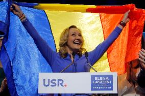 Reformist Elena Lasconi Campaigns For Runoff - Bucharest